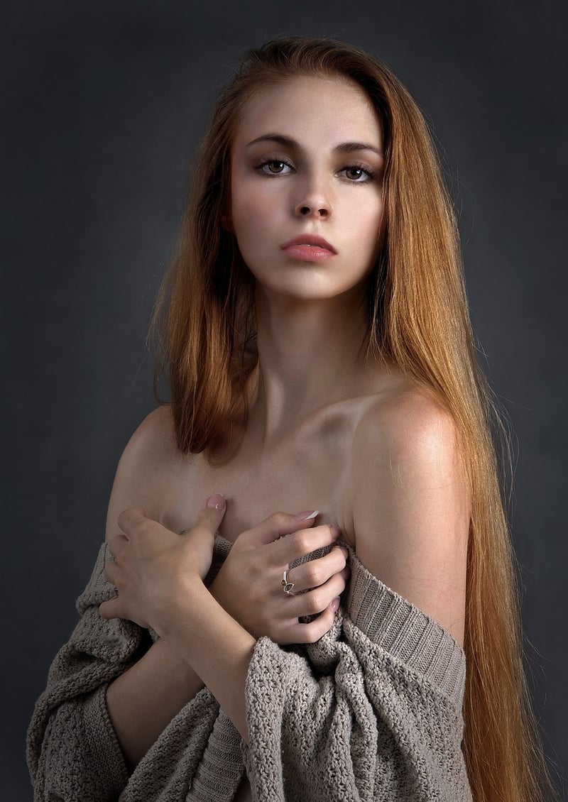 Woman practicing self-care